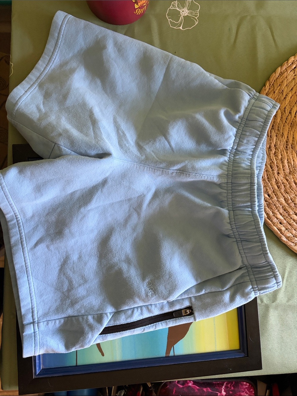 DSG Sky Blue Elastic Waist Athletic Shorts